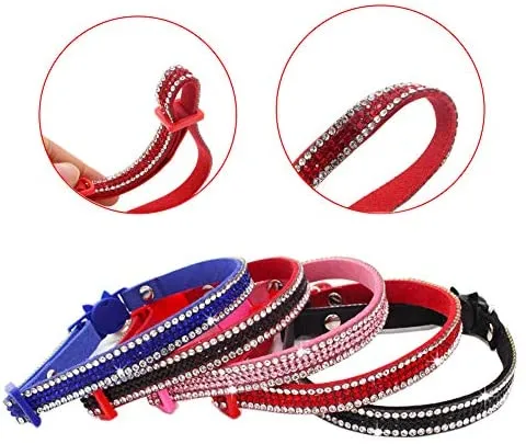 DAIHAQIKO - Collar para gato con campana, ajustable, diseño de gatitos