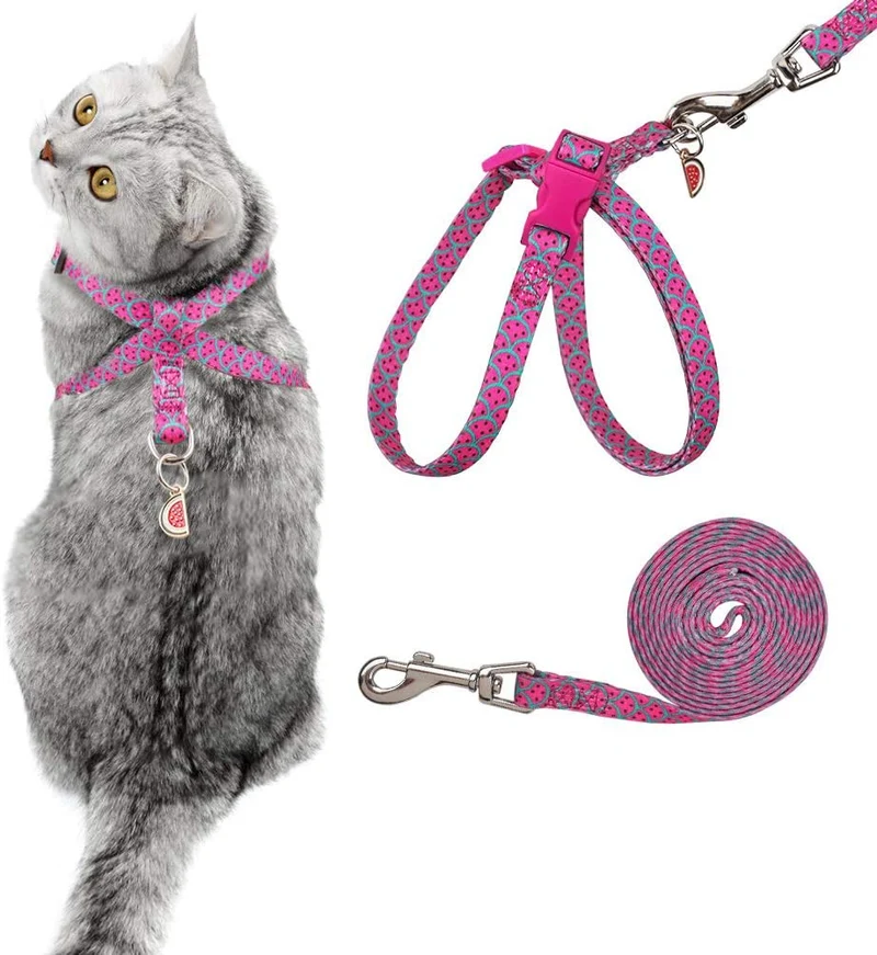 PUPTECK - Arnés para gatos a prueba de fugas, 8 estilos, con correa, ajustable, suave y ligero, para gatitos, cachorros