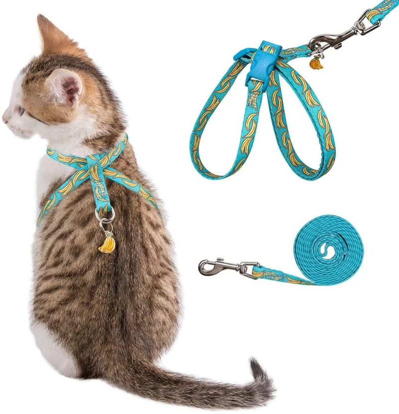 PUPTECK - Arnés para gatos a prueba de fugas, 8 estilos, con correa, ajustable, suave y ligero, para gatitos, cachorros