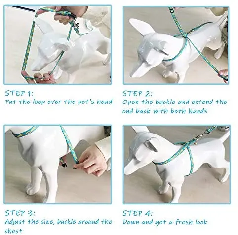 PUPTECK - Arnés para gatos a prueba de fugas, 8 estilos, con correa, ajustable, suave y ligero, para gatitos, cachorros