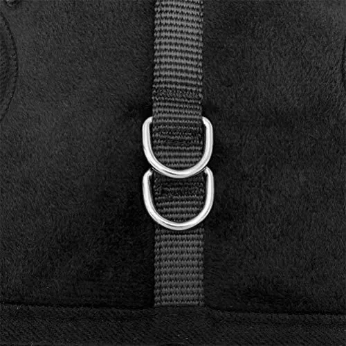 KOOLTAIL Escape Proof Cat Harness and Leash for Walking, Adjustable Soft Vest Harness for Cats Black