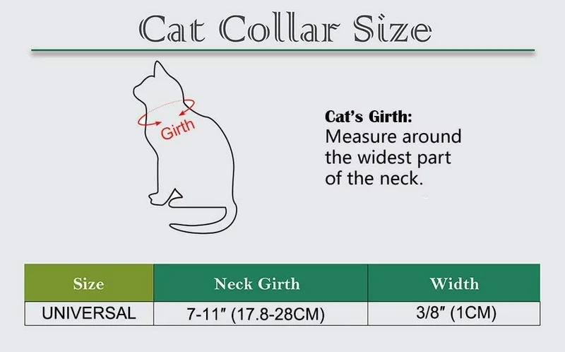 PAWCHIE - Collar ajustable para gato con campana, diseño de patrón oceánico para gatito (3 unidades)