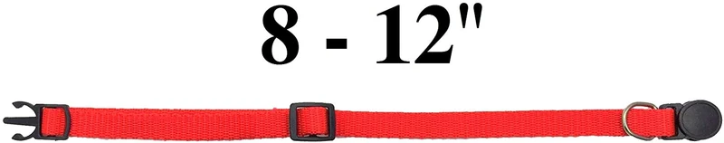 PACCOMFET 9 piezas de nailon cachorro ID collar romper gato collar ajustable para mascota perro ballena, Adjustable