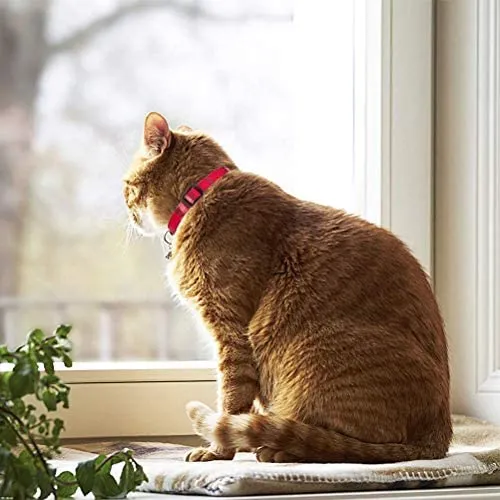 Cholegift Kitty - Collar de cuadros con diseño de gatos, cuadros clásicos, cuello ajustable