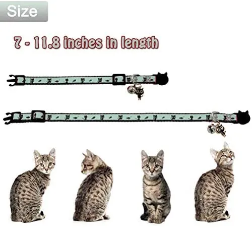 Barleygoo - Juego de 2 collares para gato con colgante