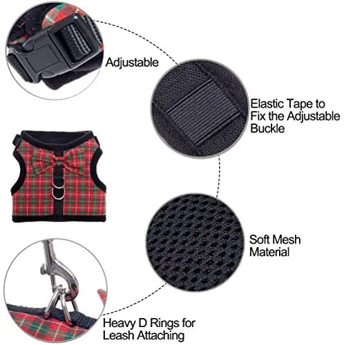 BINGPET Escape Proof Cat Harness - Adjustable Vest and Leash Set