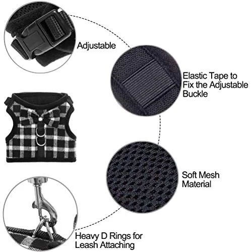 BINGPET Escape Proof Cat Harness - Adjustable Vest and Leash Set