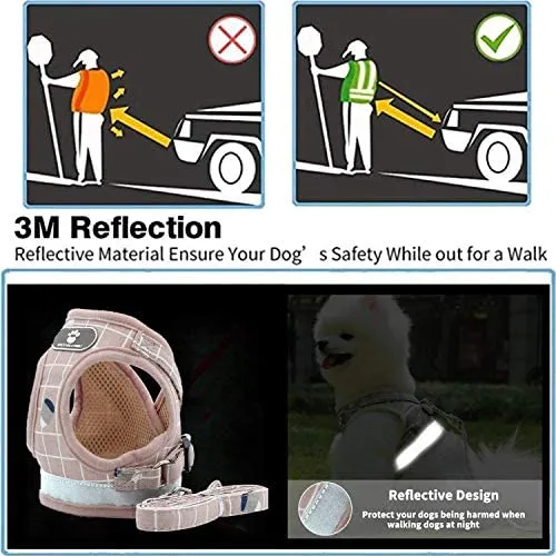 Vetoo Arnés ajustable a prueba de escape, arnés de gatito reflectante y correa para caminar gato arnés universal para mascotas para gatos