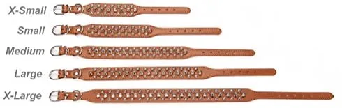 Collares para mascotas Aolove con pinchos y tachuelas, ajustable, piel sintética