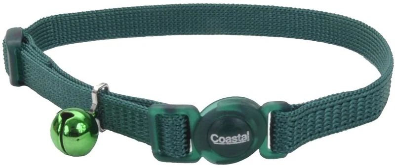 Coastal Pet Products ccp7001hun Nylon Safe gato ajustable collar con cascabeles Disidente, Hunter, Hunter