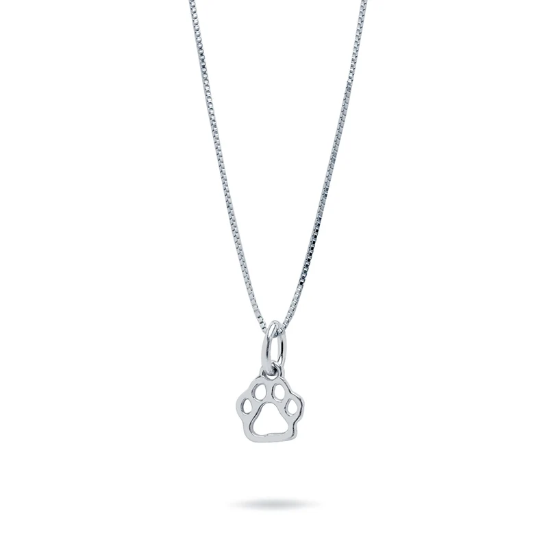 Colgante de Plata 925 con Huella de Perro