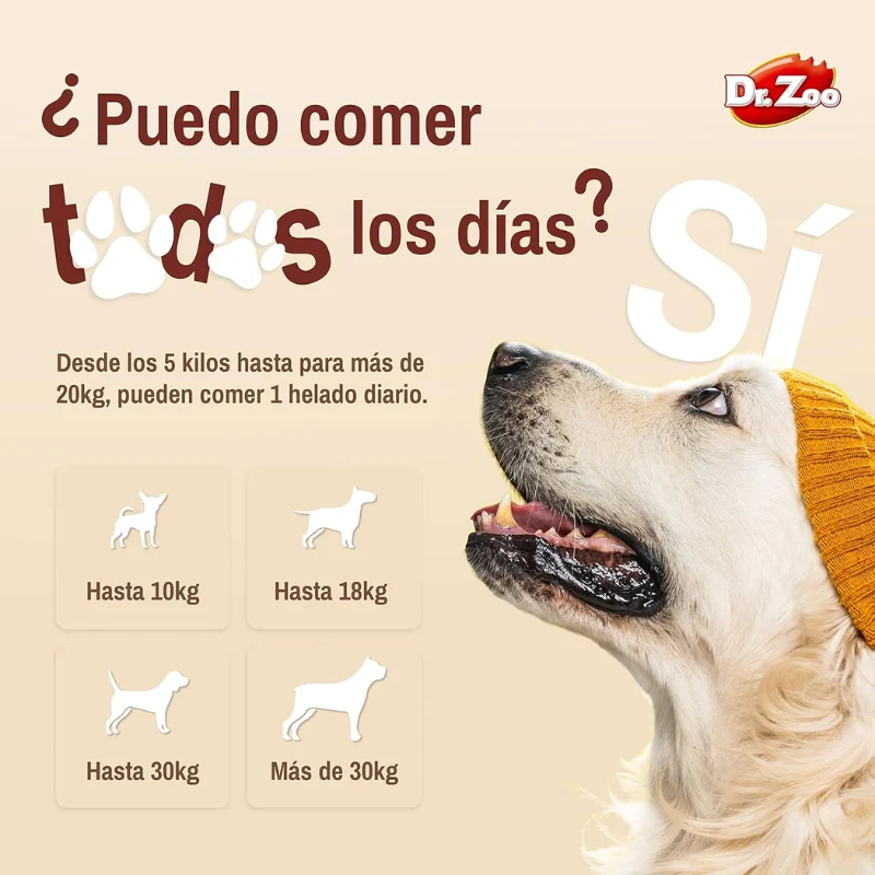 HELADO PARA PERROS DR ZOO CREMA