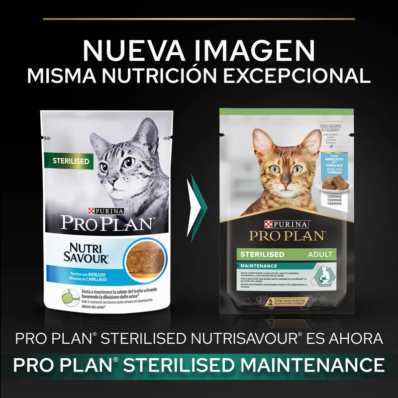 Pro Plan Cat Sobre Sterilised Bacalao Pack 10x75 g