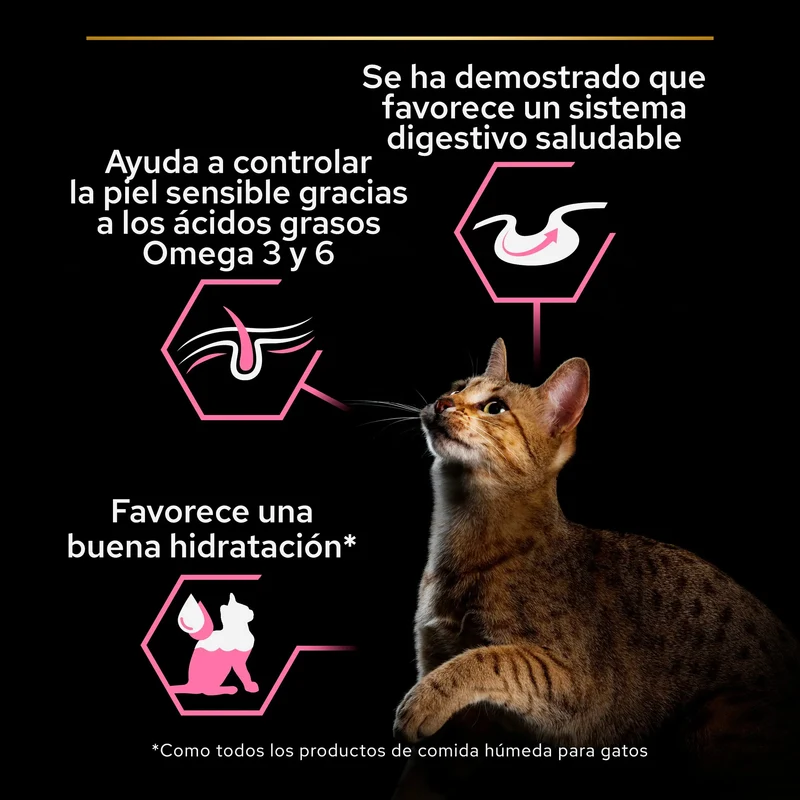 Pro Plan Cat Sobre Delicate Pescado y Pavo Pack 10X85 g