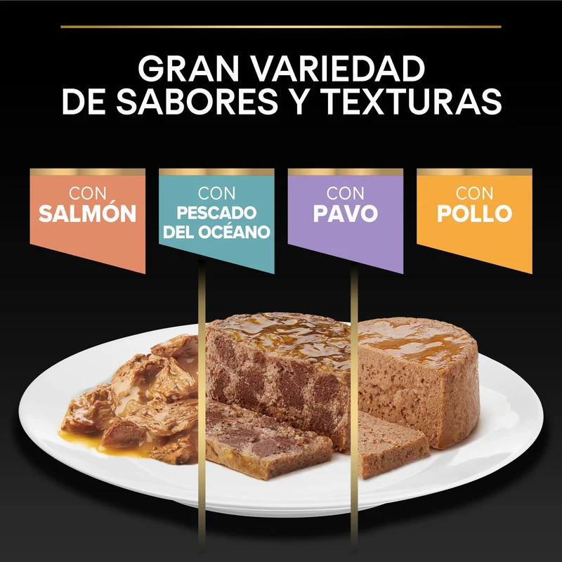 Pro Plan Cat Sobre Delicate Pescado y Pavo Pack 10X85 g