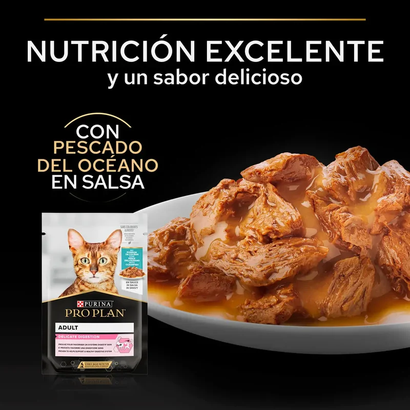 Pro Plan Cat Sobre Delicate Pescado Pack 10x85 g