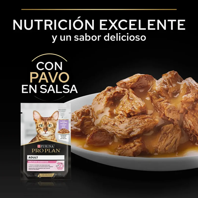 Pro Plan Cat Sobre Adult Delicate Pavo 85 g