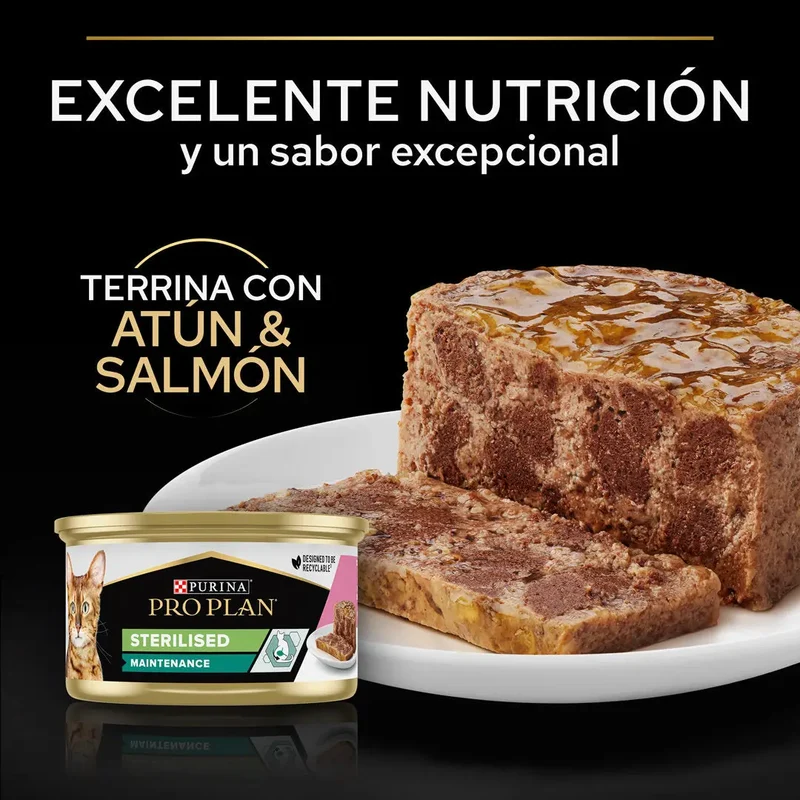 Pro Plan Cat Lata Sterilised Salmón y Atún 85 g