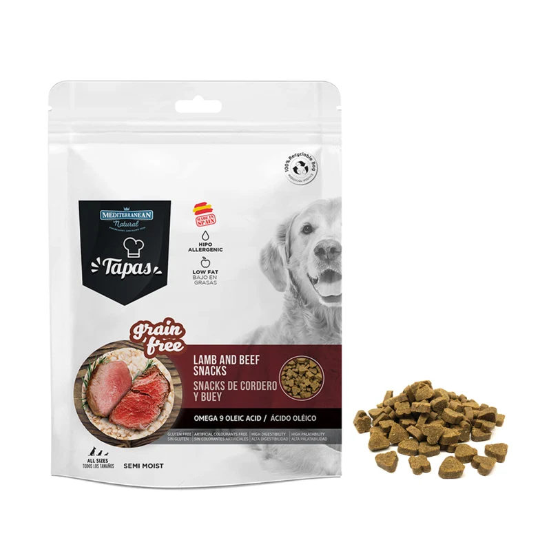 TAPAS GOURMET CORDERO Y BUEY SIN CEREAL MEDITERRANEAN NATURAL - 10x150 G