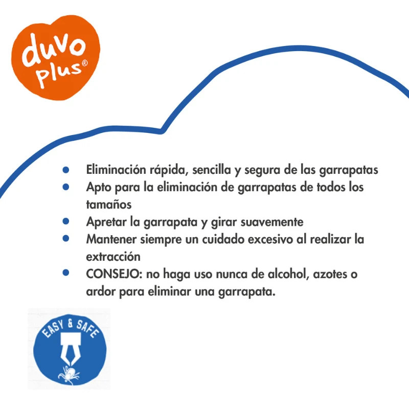 PINZA PARA QUITAR GARRAPATAS DUVO