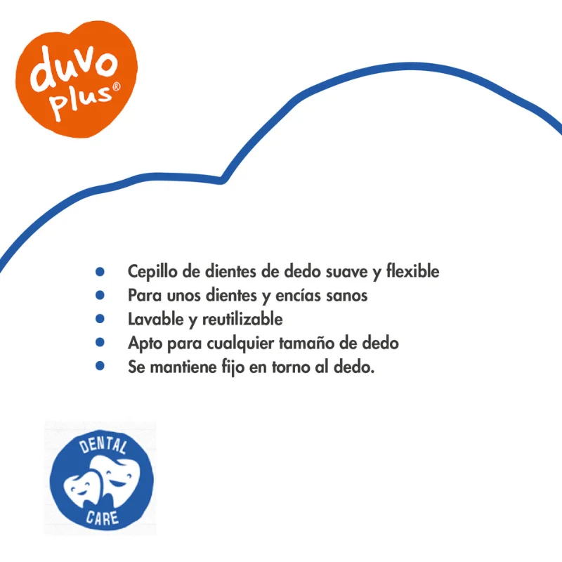 CEPILLO DE DIENTES PERROS DEDAL (2 UNIDADES) DUVO