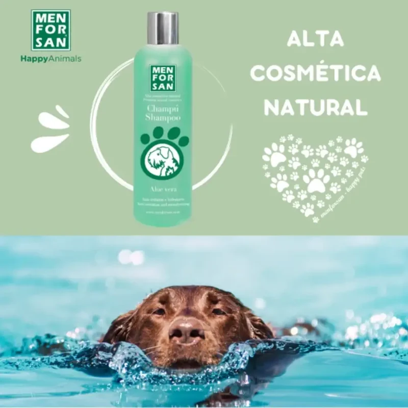 Menforsan Champú con Aloe Vera 100% Natural - 300 ml