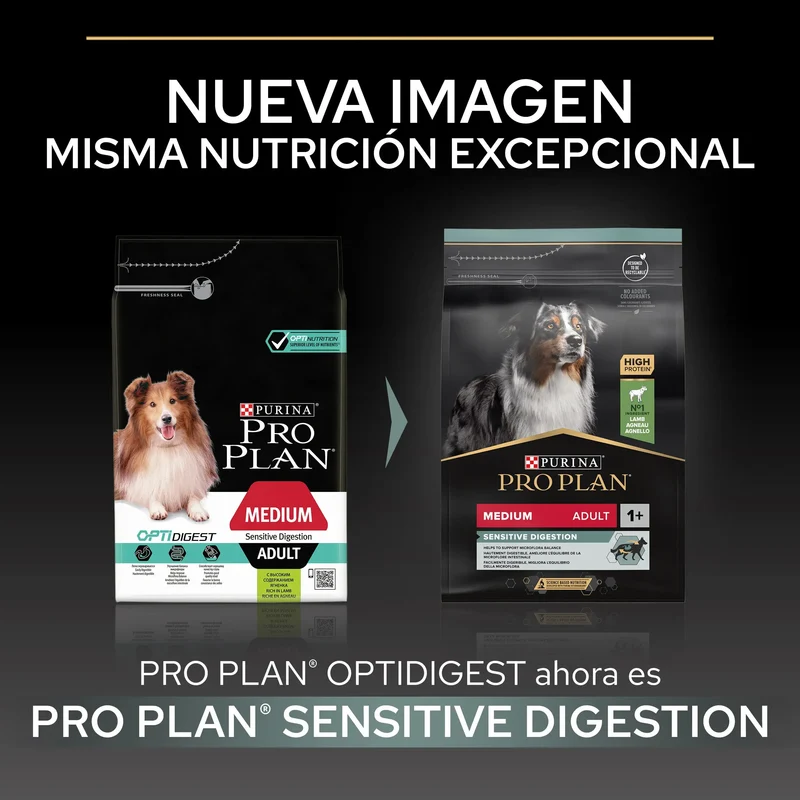 Pro Plan Dog Medium Adult Digest Cordero Pienso para Perros