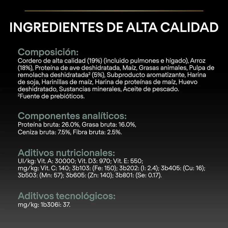 Pro Plan Dog Medium Adult Digest Cordero Pienso para Perros