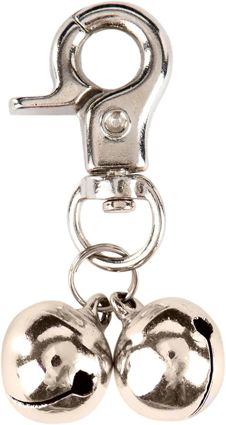 EXPAWLORER - Juego de 2 colgantes para entrenamiento de campana, para mascotas, gatos, collares
