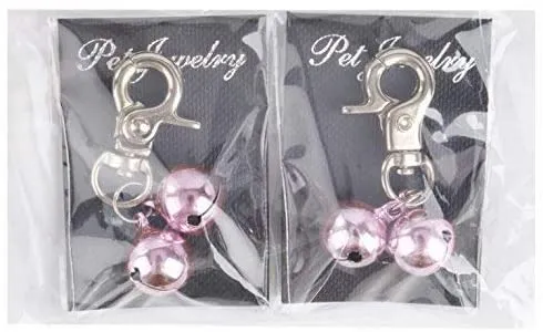 EXPAWLORER - Juego de 2 colgantes para entrenamiento de campana, para mascotas, gatos, collares