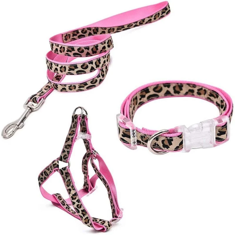 PAWZ Road Leopard - Juego de arnés para collar de mascota