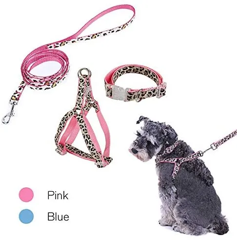 PAWZ Road Leopard - Juego de arnés para collar de mascota