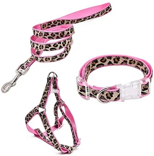 PAWZ Road Leopard - Juego de arnés para collar de mascota