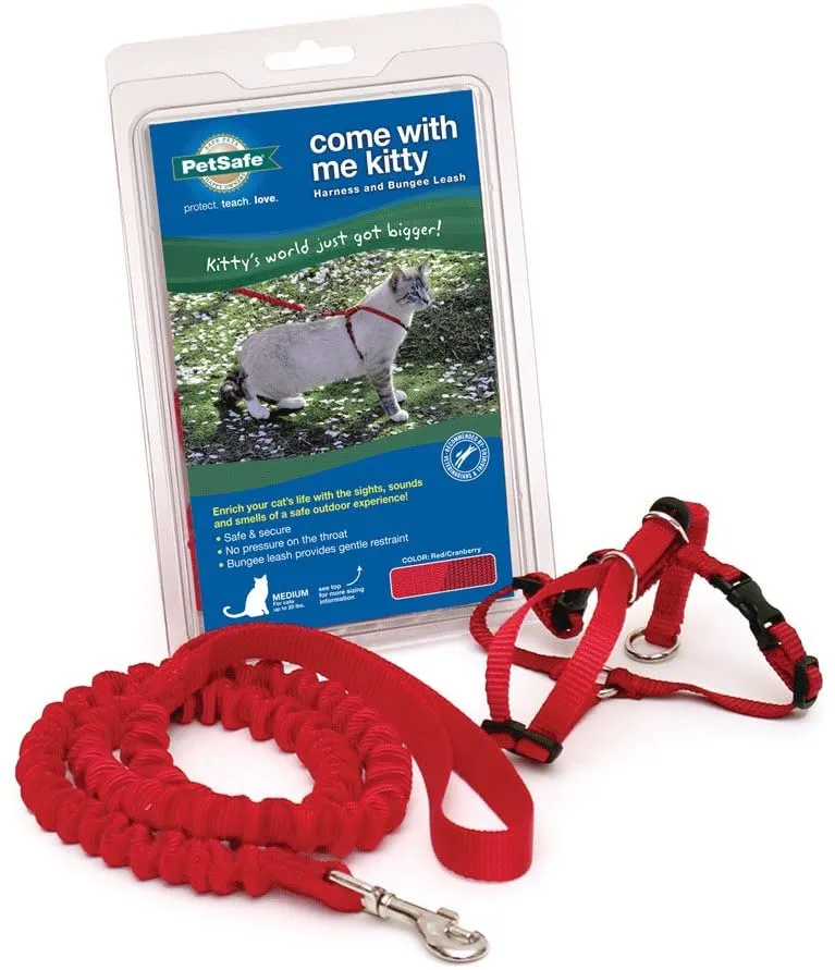 PetSafe Come with Me Kitty Harness and Bungee Leash, Harness for Cats