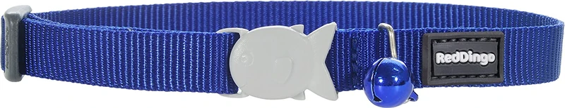 Collar clásico para gatos Red Dingo, un tamaño funciona para todos