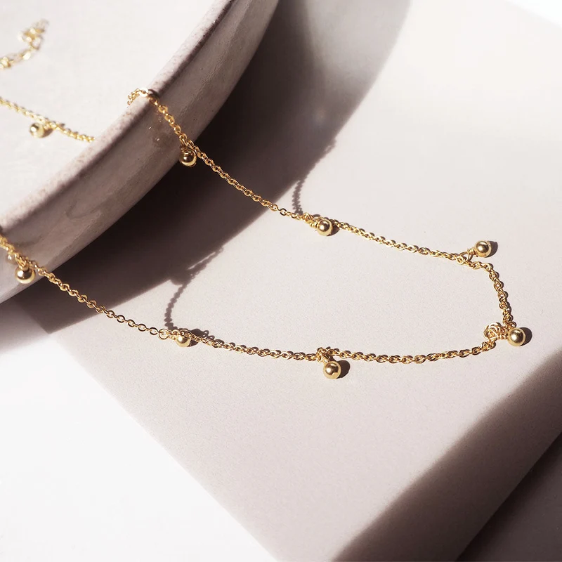 Collar de Bolas de Plata 925