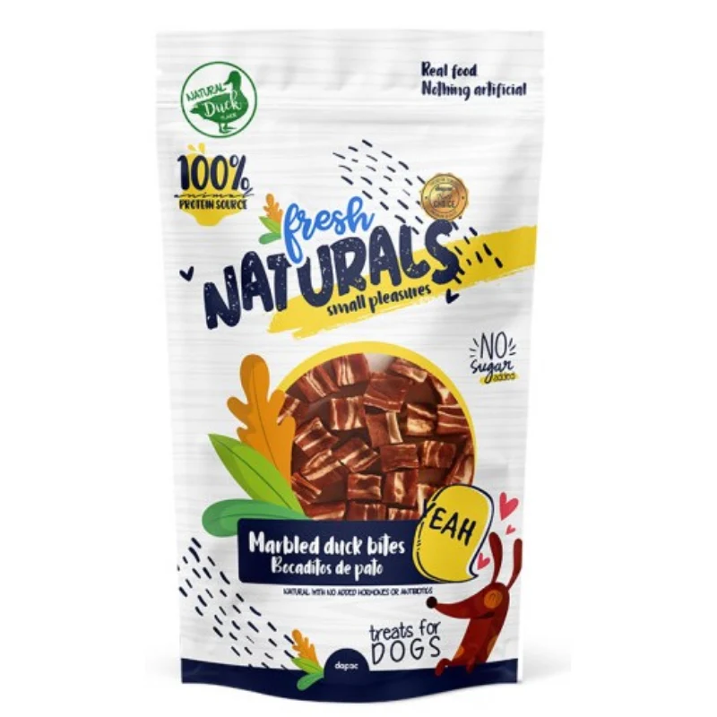 SNACK NATURAL PERROS BOCADITOS DE PATO FRESH 10 X 100 GR