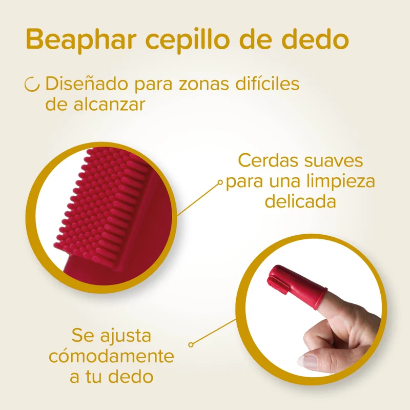 Beaphar Pack Dental para Cachorros | Pasta de Dientes + Cepillo + Cepillo de Dedo