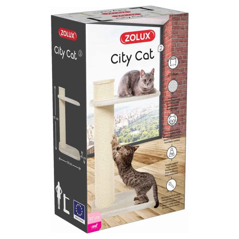 Zolux Árbol Rascador City Cat 2 y 3 Poste para Gatos
