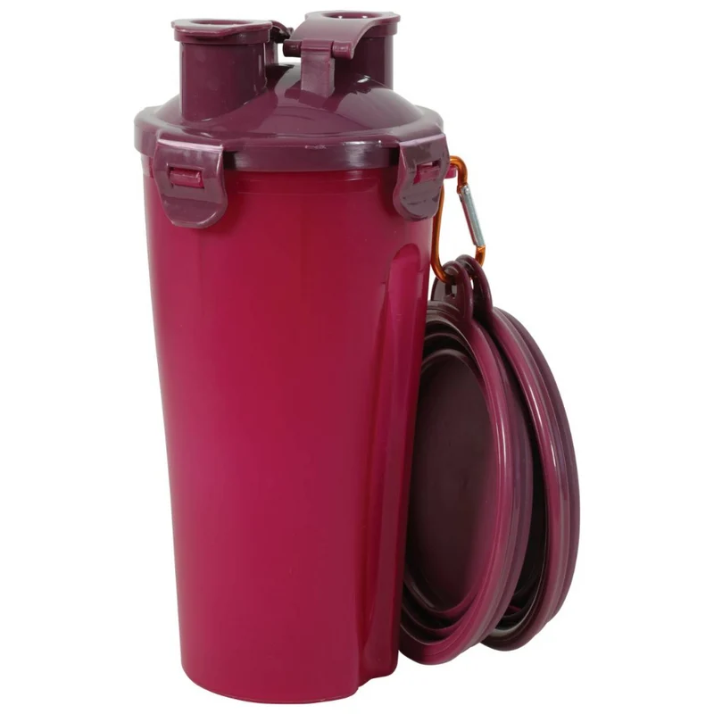 Zolux Botella Bivouak 2 en 1 Agua y Comida para Perros y Gatos