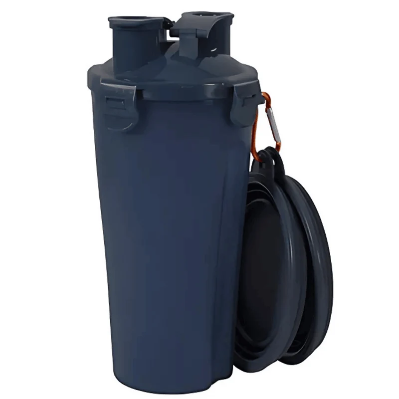 Zolux Botella Bivouak 2 en 1 Agua y Comida para Perros y Gatos
