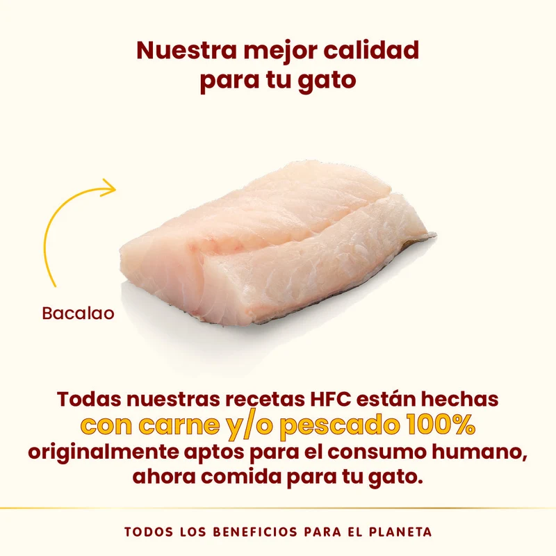 Almo Nature HFC Complete Sterilized Bacalao Tarrina Comida Húmeda para Gatos