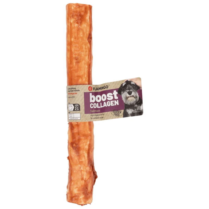 Flamingo Boost Palitos con Salmón y Colágeno Snack Natural para Perros