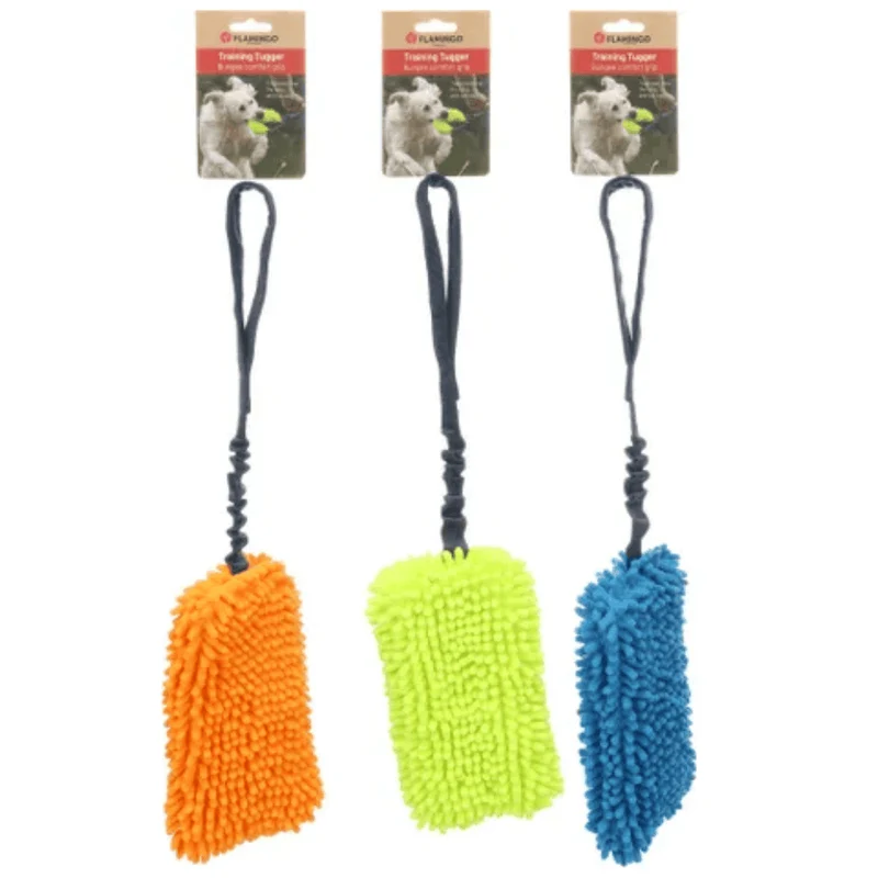 Flamingo Juguete Fauxtra Mordedor Elástico Mopa para Perros