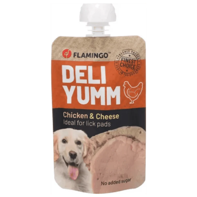 Flamingo Deli Yumm Paté Pollo y Queso Snack Líquido para Perros