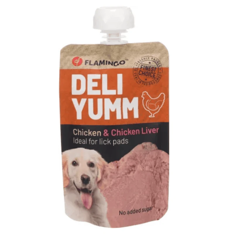 Flamingo Deli Yumm Paté Pollo e Hígado Snack Líquido para Perros
