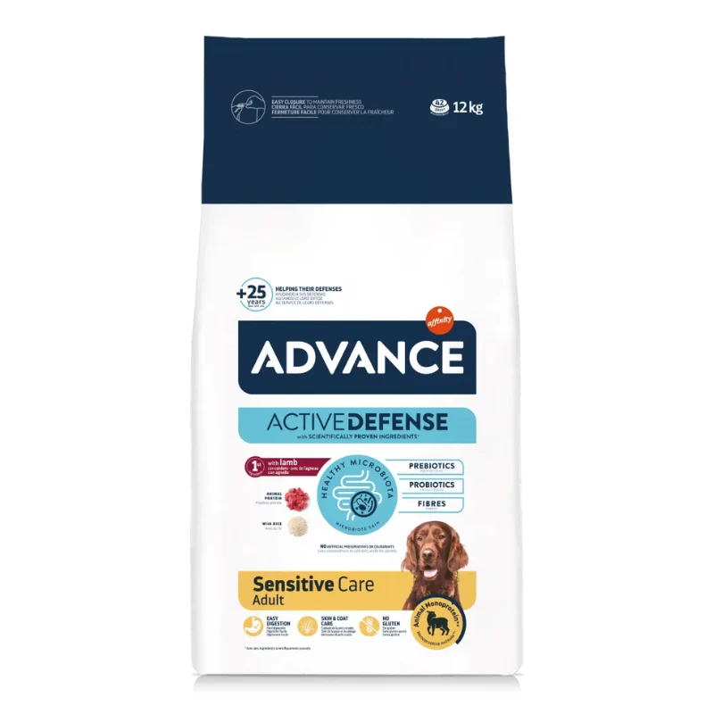 AFFINITY ADVANCE PERROS SENSITIVE CORDERO Y ARROZ 12 KG