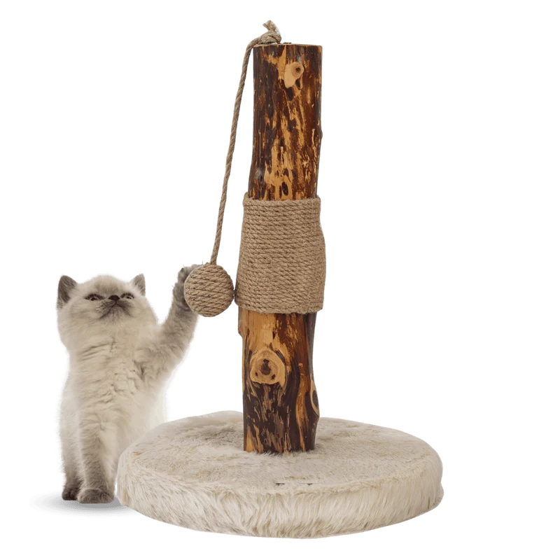 Freedog Rascador ZenPear Pole 30x30x43cm con Tronco Natural para Gatos