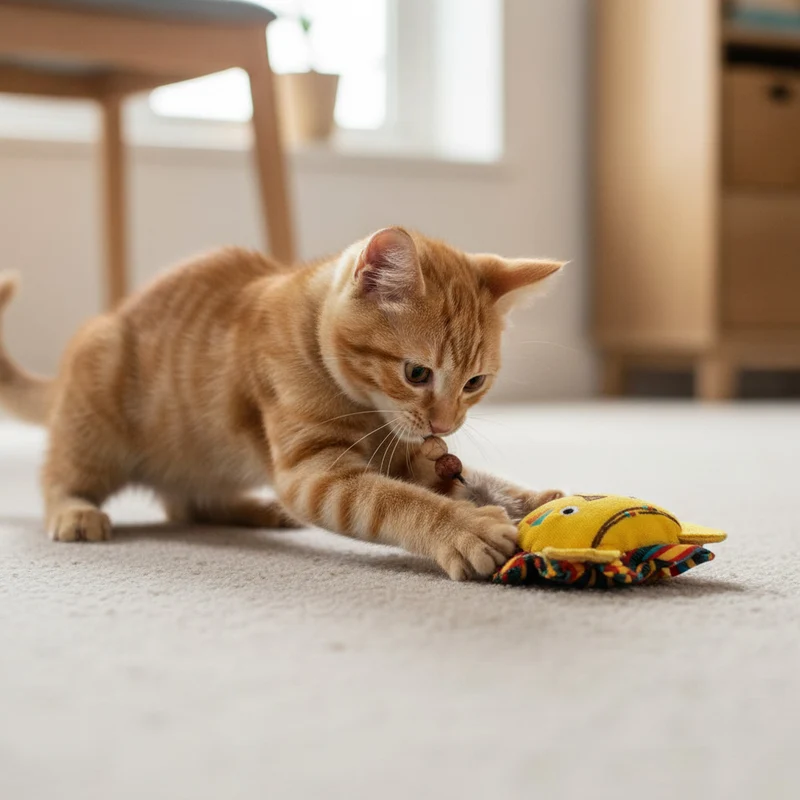 KittyMasters León Amarillo con Catnip