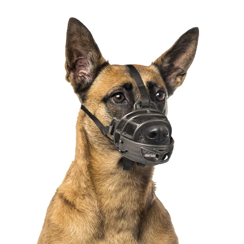 🐾 DUVO Bozal de Goma Ajustable para Perros | Ergonómico y Seguro